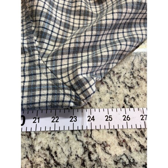 Vintage Tradition Plaid Button‑Down Shirt Large Cotton Preppy Workwear Rugged - Picture 5 of 6